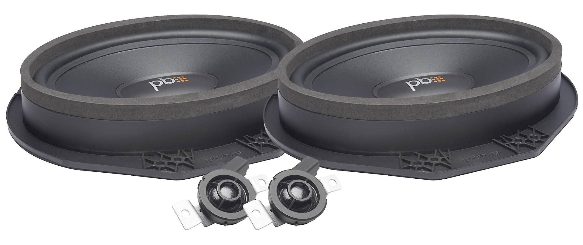 PowerBass OE69C-FD Ford Custom Fit 6x9" 2 Way Component Speakers 160 Watts