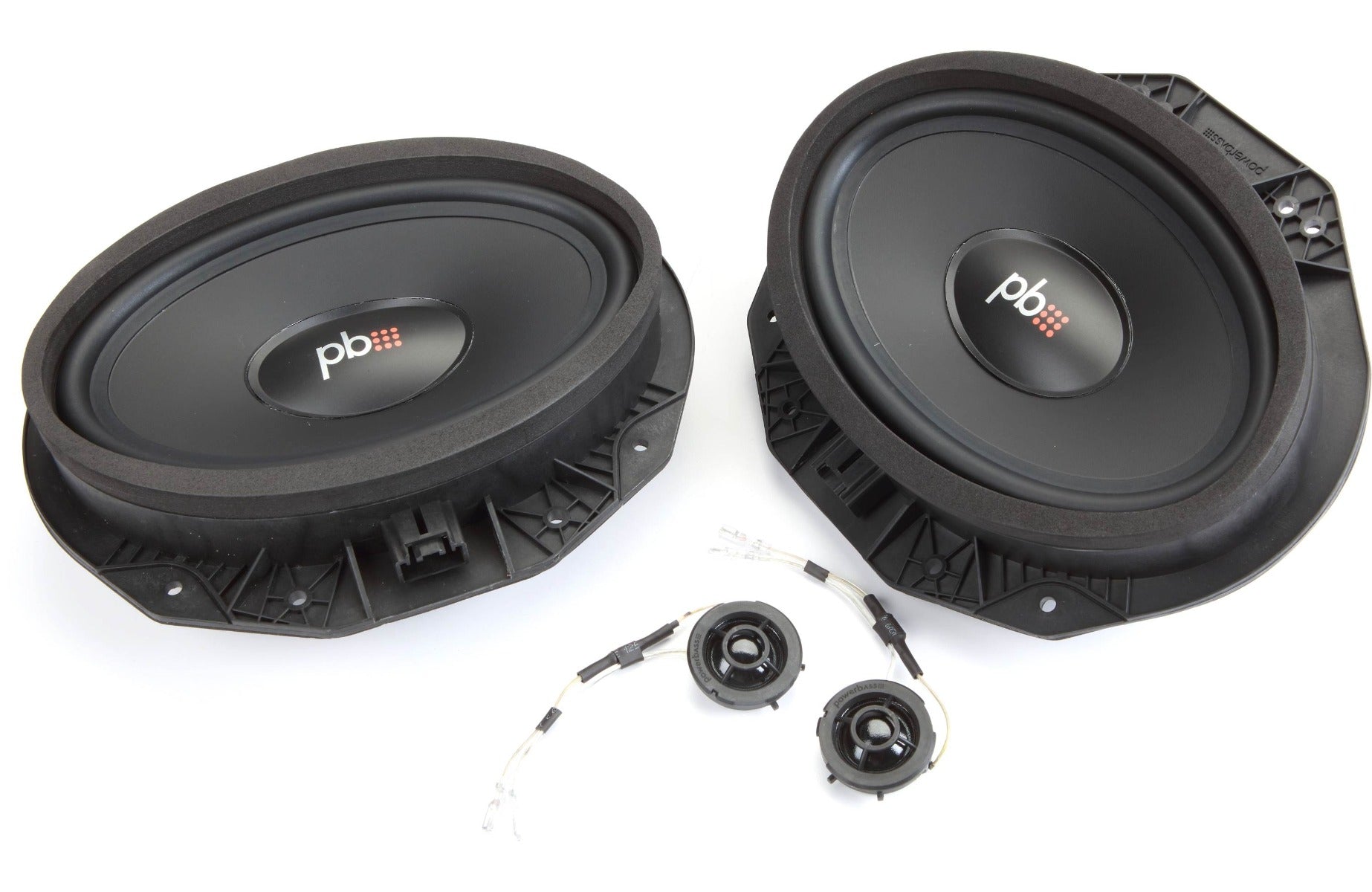 PowerBass OE69C-FD Ford Custom Fit 6x9" 2 Way Component Speakers 160 Watts
