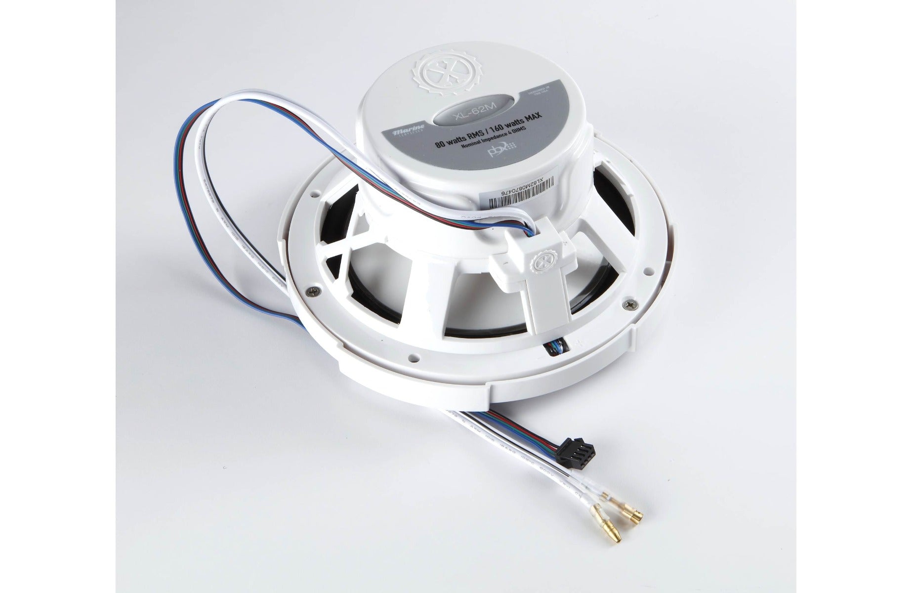 PowerBass XL-62M 6-1/2" 2-way marine speakers with built-in LED lights and remote