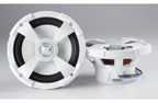 PowerBass XL-62M 6-1/2" 2-way marine speakers with built-in LED lights and remote