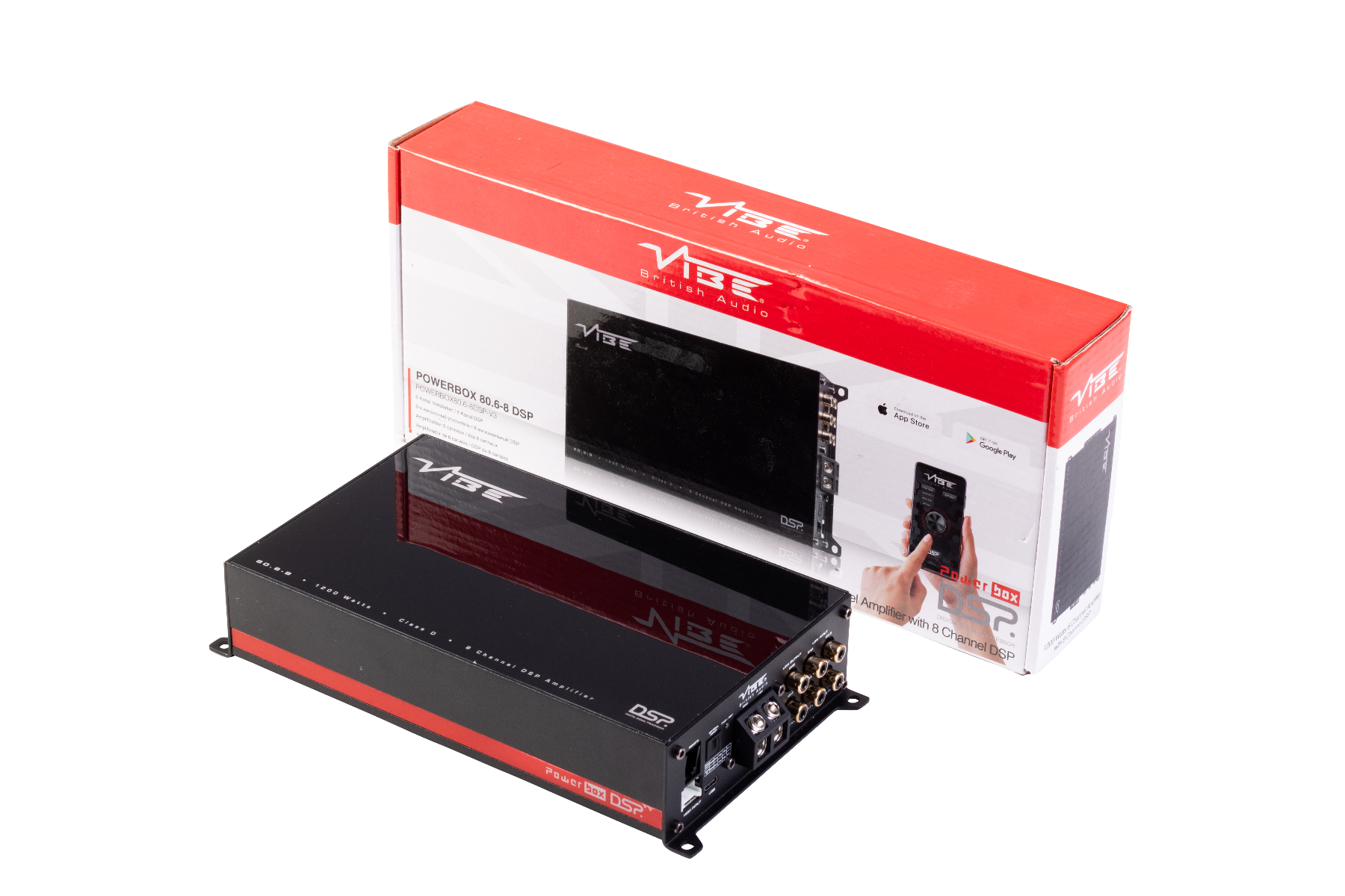 VIBE POWERBOX80.6-8DSP-V3: VIBE Powerbox 80.6 DSP 6 Channel Car Audio Amplifier
