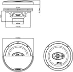 VW Caddy, Caravelle, Golf, Jetta, Multivan, Sharan, Tiguan, Touran, Transporter Alpine SXE2035S 20cm 8" Front Doors Car Speakers Upgrade Kit