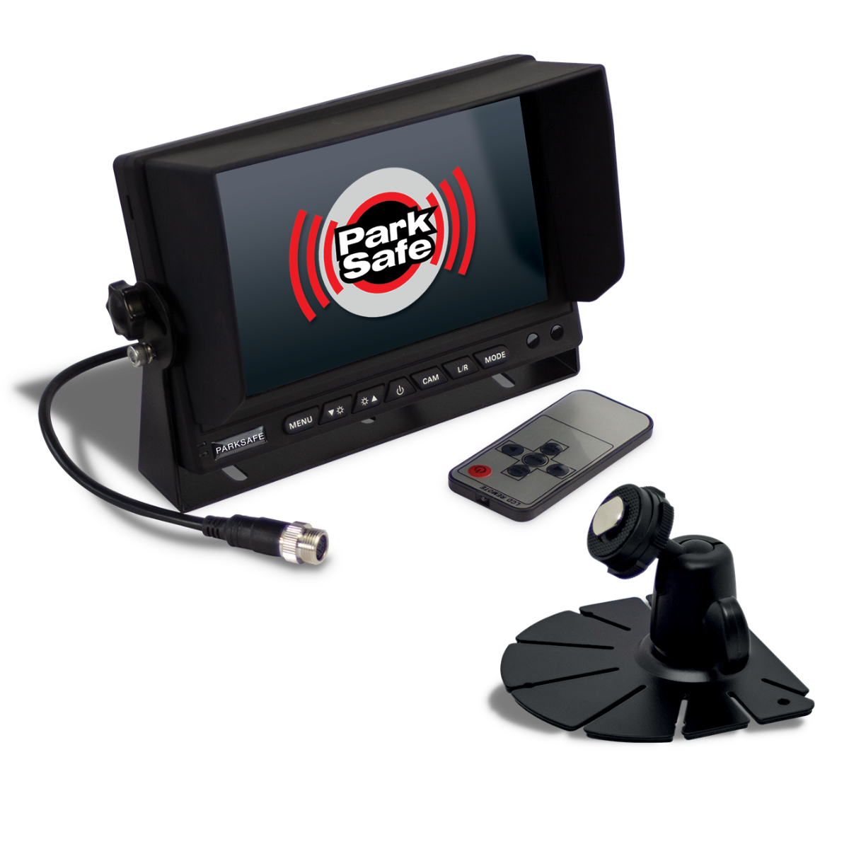 Parksafe PS027  7 inch screen Dash mount monitor, sunshade included