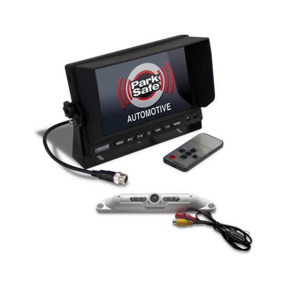 Parksafe PS027C23W Universal Strip Bar White Camera & 7” Monitor Kit