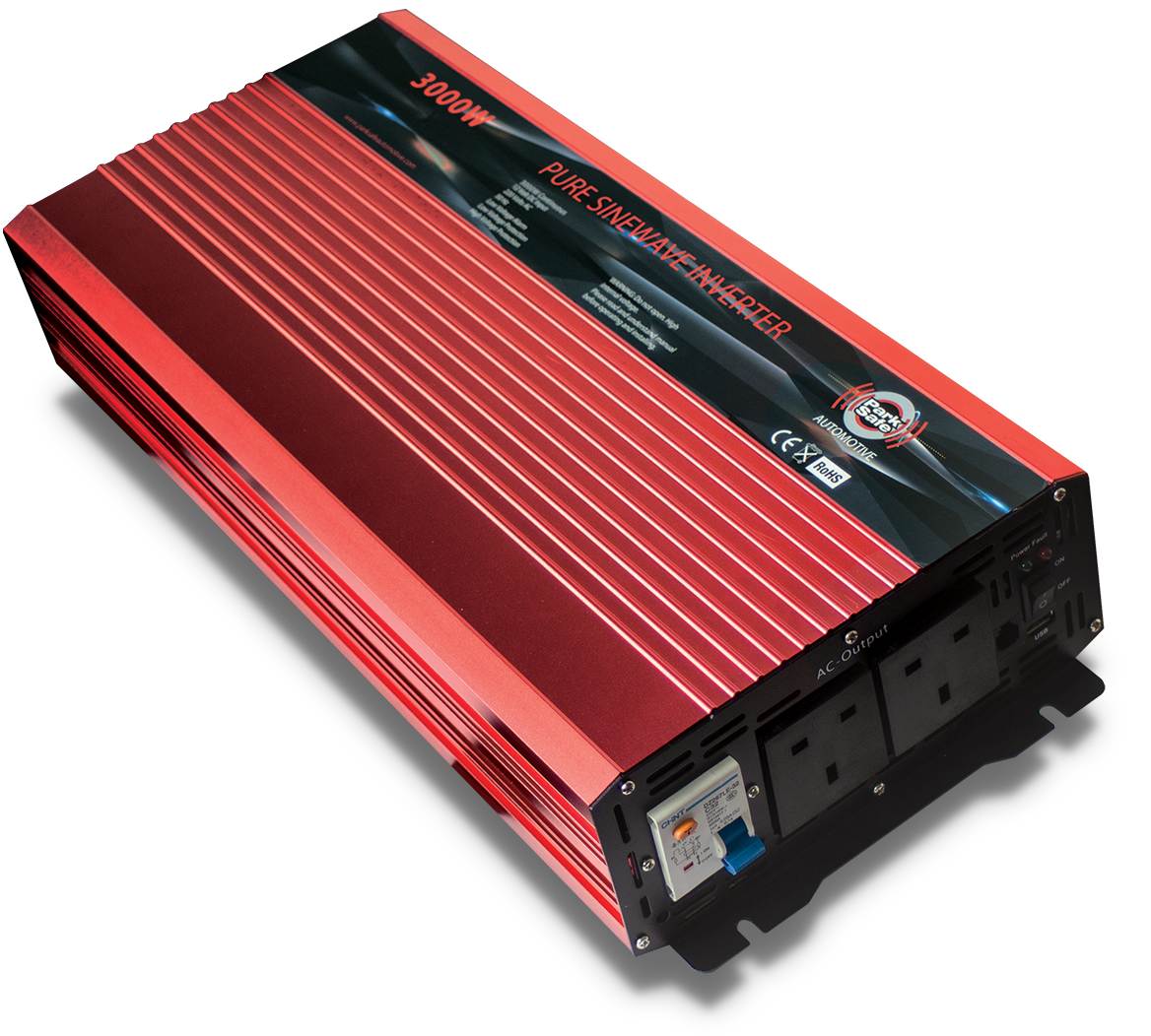 Parksafe PS2004 – Power Inverter Pure Sine Wave – 12V 3000 Watt