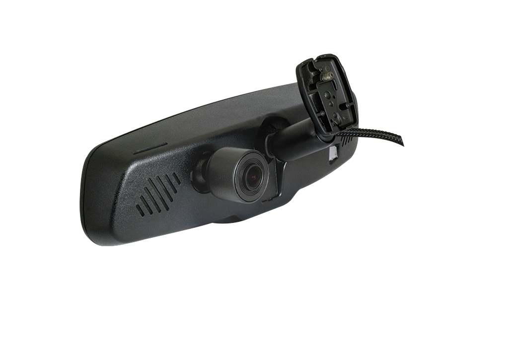 Parksafe PS7012 4.3” Rear view mirror monitor with built in 1080P DVR and front camera view.