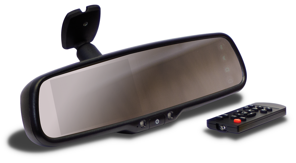 Parksafe PS7013S 4.3” iGO Rear view mirror monitor with built-in Sat Nav and Bluetooth.