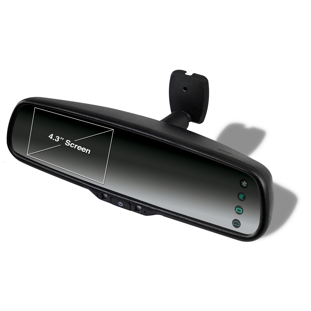 Parksafe PS7013S 4.3” iGO Rear view mirror monitor with built-in Sat Nav and Bluetooth.