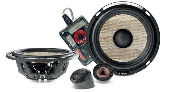 Focal PS165FSE Expert Series Flax Cone Shallow Mount 6.5" 2-Way Component Speakers Kit