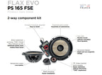 Focal PS165FSE Expert Series Flax Cone Shallow Mount 6.5" 2-Way Component Speakers Kit