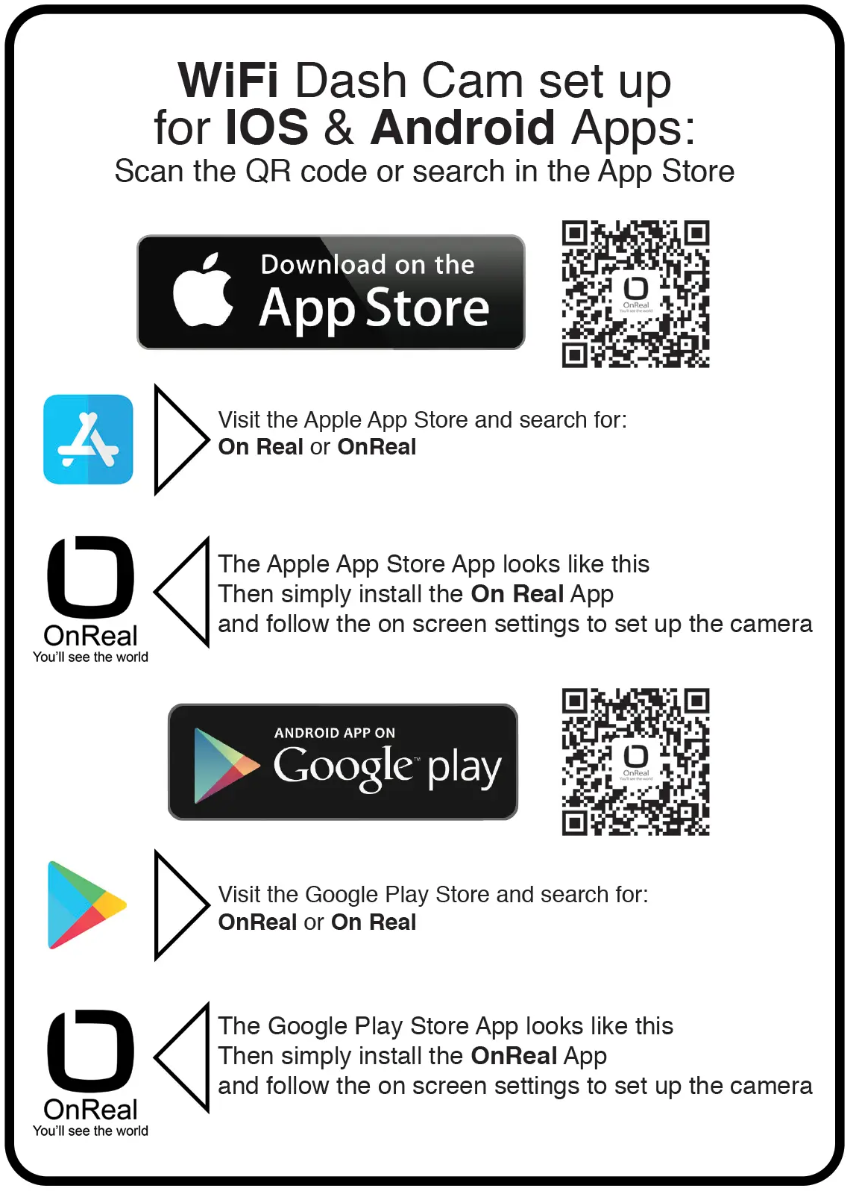 Parksafe PSV602 Full HD Front & Rear Dash Camera with Wi-Fi & GPS (64GB Card included)