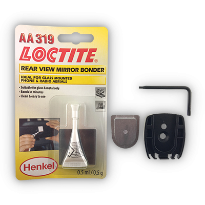 PARKSAFE PS5008 - 4.3 Inch Slim line Stalk Mirror Monitor w/ Adhesive Fitting Kit