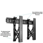 Multibrackets M Public Video Wall Mount Push 40-70" - Black