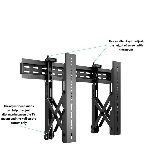 Multibrackets M Public Video Wall Mount Push 40-70" - Black