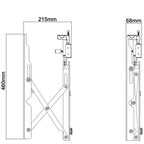 Multibrackets M Public Video Wall Mount Push 40-70" - Black