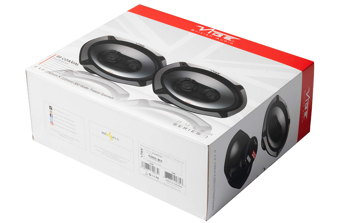 Vibe PULSE 69-V3 6"x9" 3-Way Coaxial Car Speakers