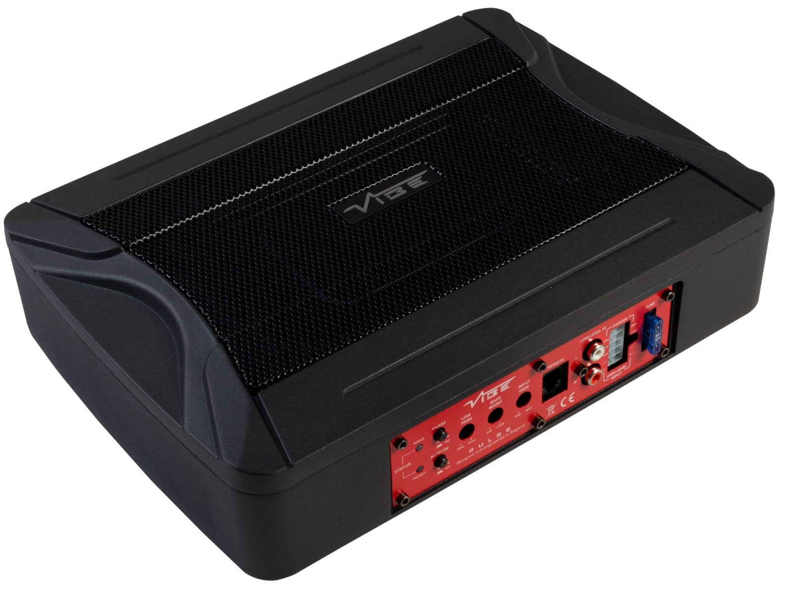 VIBE PULSEC8A-V4 Underseat Compact Slim Active Amplified 6×8 inch 240 Watt Subwoofer Sub Bass Box Enclosure