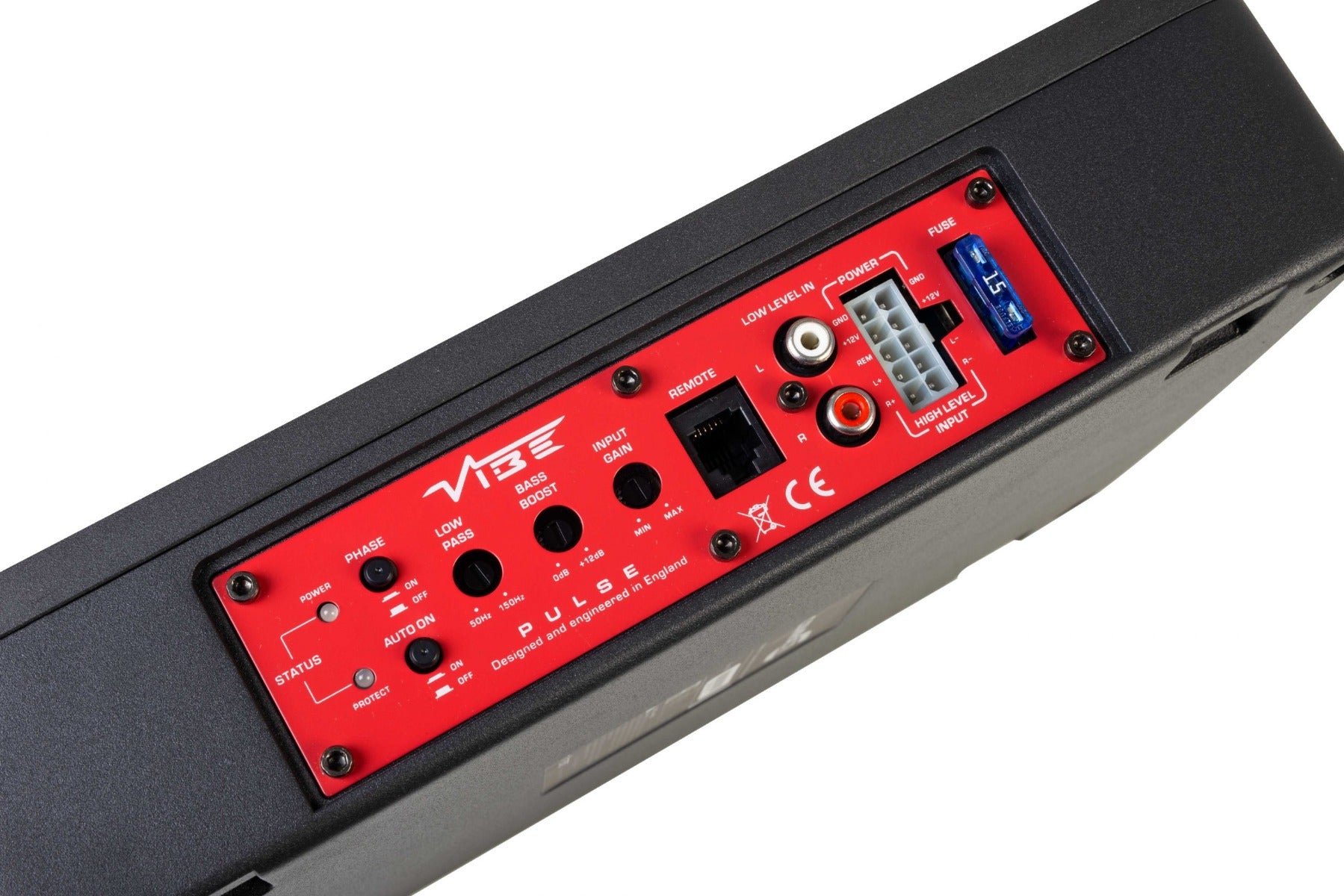 VIBE PULSEC8A-V4 Underseat Compact Slim Active Amplified 6×8 inch 240 Watt Subwoofer Sub Bass Box Enclosure