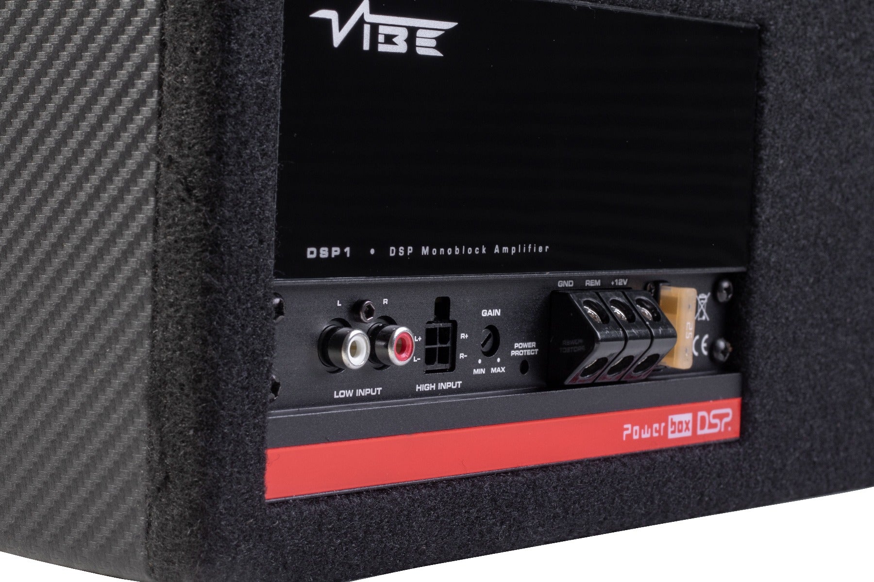 Vibe PULSECBR12A-V4 - 1050 Watts 12" inch Dual Ported Active Amplified Bass Box Sub Enclosure