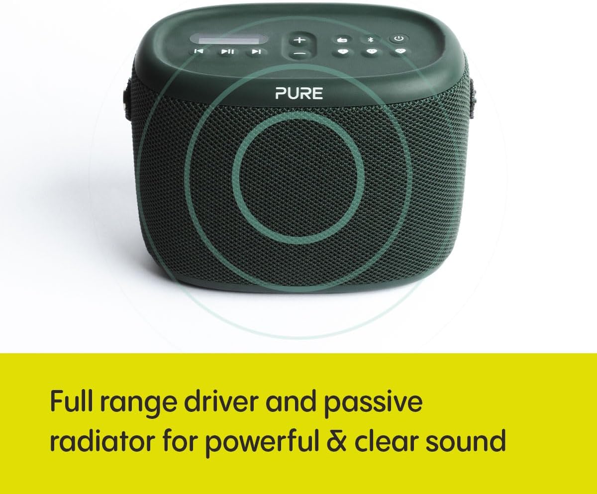 Pure Audio Woodland waterproof (IP67) Outdoor speaker with Bluetooth and FM/DAB+ radio