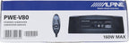Alpine PWE-V80 Ultra-Compact Under Seat 160 Watt 8" Amplified Car Subwoofer