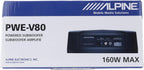 Alpine PWE-V80 Ultra-Compact Under Seat 160 Watt 8" Amplified Car Subwoofer