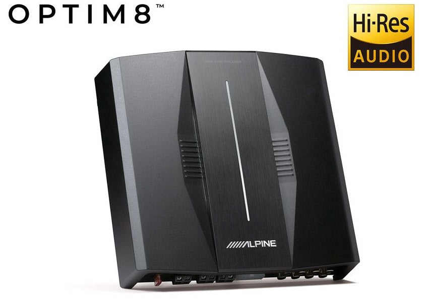 Alpine PXE-C80-88 Optim8 900W RMS Class D PXE Series 8 Channel Car Amplifier with Automatic Sound Tuning