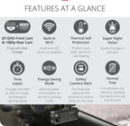 Thinkware Q200 2K Quad HD 32GB Dashcam 32GB Inc Hardwire Kit Front & 1080P FHD Rear