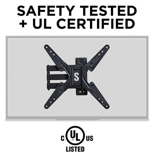 Secura QMF320 Full-motion wall mount for 26” – 55” flat-panel TVs up to 60 lbs