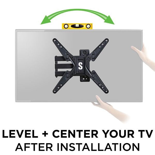 Secura QMF320 Full-motion wall mount for 26” – 55” flat-panel TVs up to 60 lbs