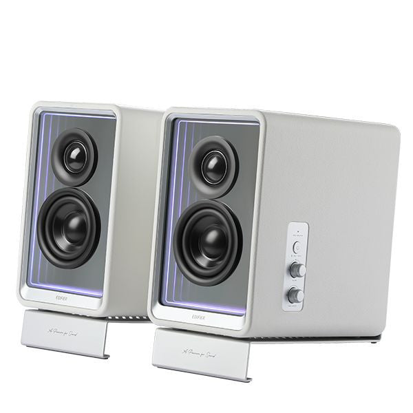 EDIFIER QR65 Desktop Active Monitor with GaN Charger White – Pair