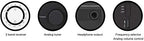 AIWA R-190BW Portable Radio, AM/FM, Mains & Battery, With Headphone Socket White/Black