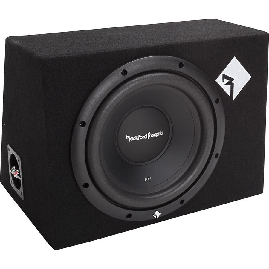 Rockford Fosgate R2-250X1 Amp + R1-1X10 10" Loaded Sub Enclosure package