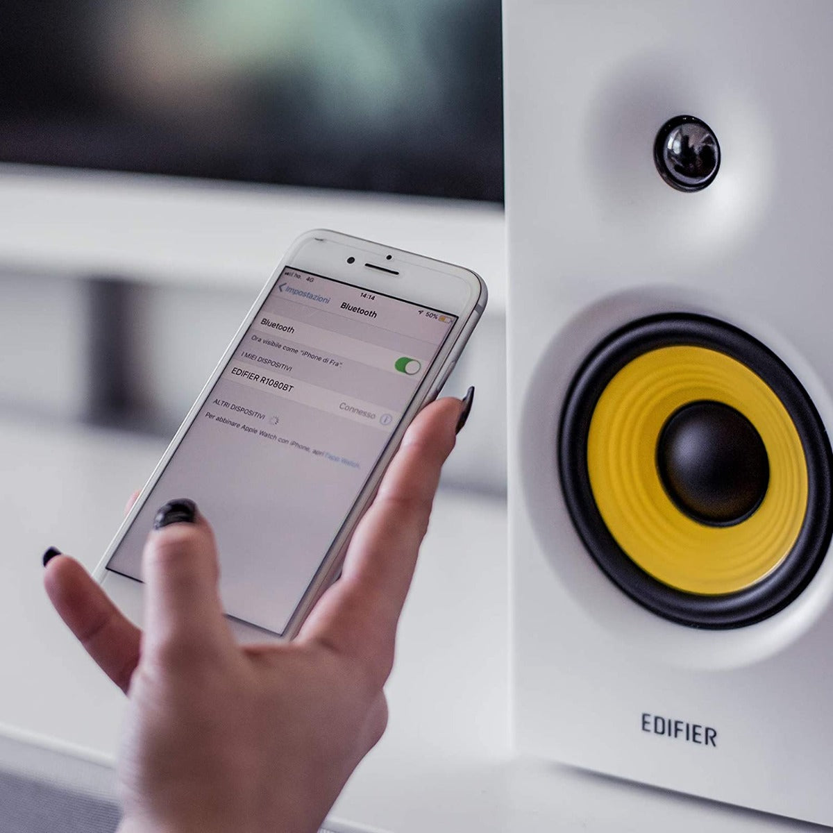 Edifier R1080BT 2-way 24 W Multimedia Speaker with Bluetooth 5.0 White