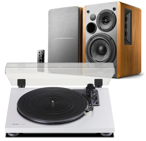 Edifier R1280DB Bluetooth Speakers & TEAC TN-180BT Turntable & Speaker - Asst colours