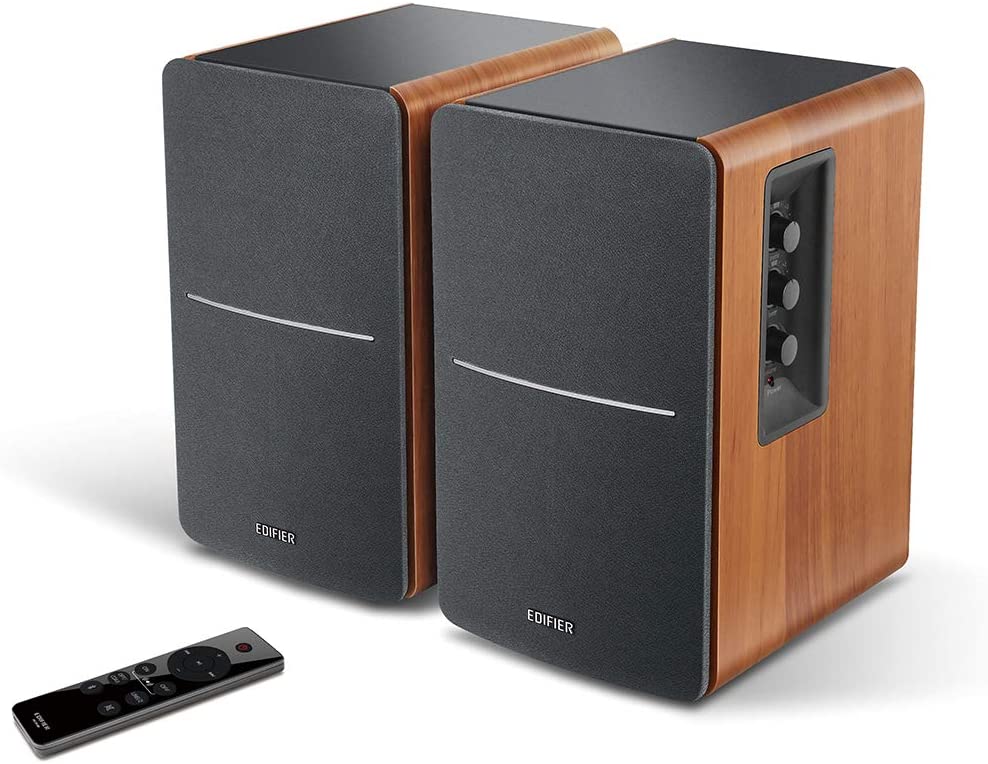 EDIFIER R1280DBS Active Bluetooth v5.0 Bookshelf Speakers with Sub Out - Maple