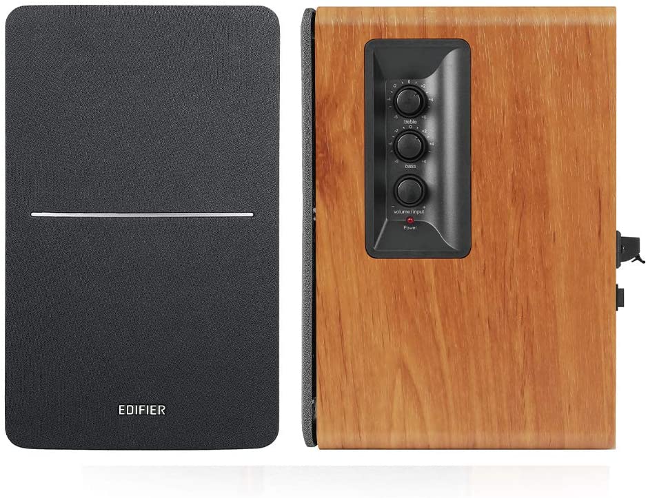 EDIFIER R1280DBS Active Bluetooth v5.0 Bookshelf Speakers with Sub Out - Maple