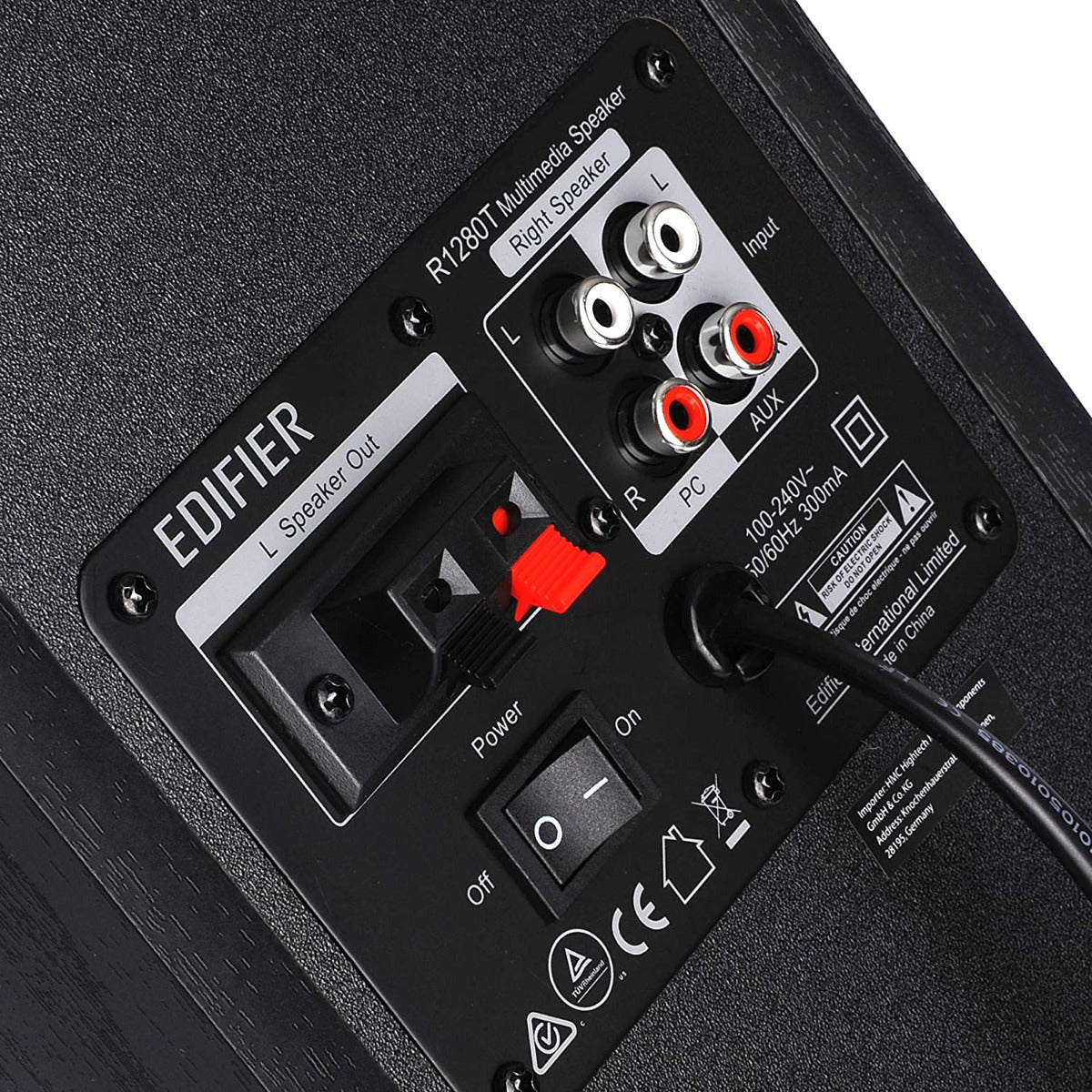 EDIFIER R1280T Active Speaker System with Dual RCA Inputs - Black