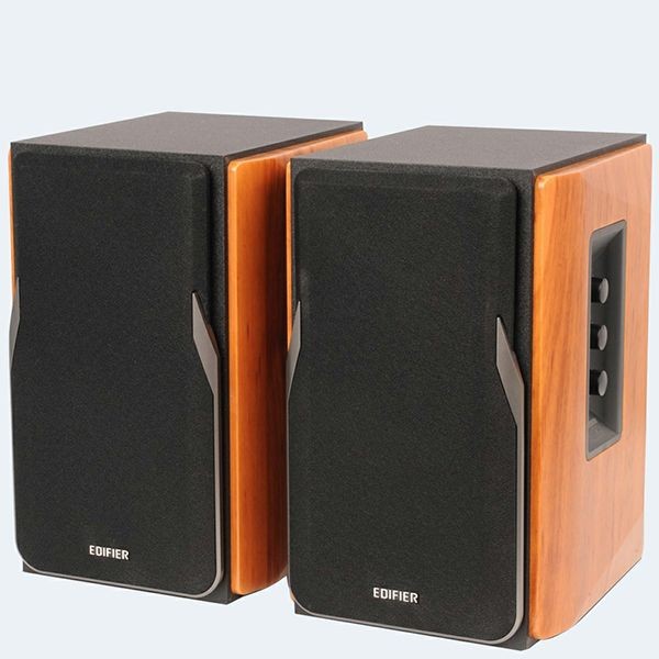 EDIFIER R1380T Active Powered Bookshelf 2.0 Monitor Speakers - Wood Grain