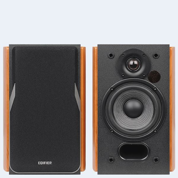 EDIFIER R1380T Active Powered Bookshelf 2.0 Monitor Speakers - Wood Grain