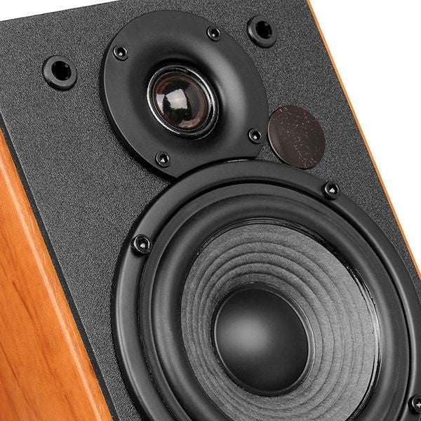 EDIFIER R1380T Active Powered Bookshelf 2.0 Monitor Speakers - Wood Grain