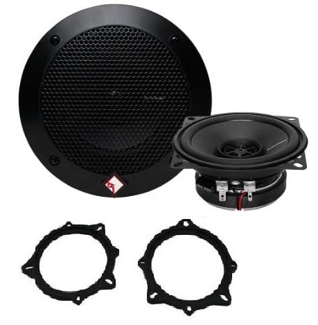 BMW 3, 5 Series X1 X3 X5 Rockford Fosgate R14X2 4" 10cm 2-Way Front/Rear Door Speakers Fitting Kit