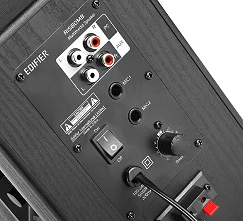 EDIFIER R1580MB Active Bluetooth Speakers with Dual Mic. Inputs - Black