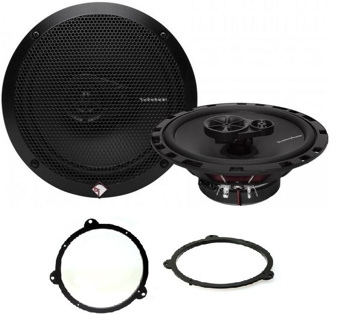 BMW 3 Series E46 1998-2005 Rockford Fosgate R165X3 16.5cm Front Doors Speakers Upgrade Kit