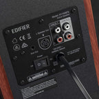 EDIFIER's R1700BT Active Bluetooth Bookshelf Speakers Maple