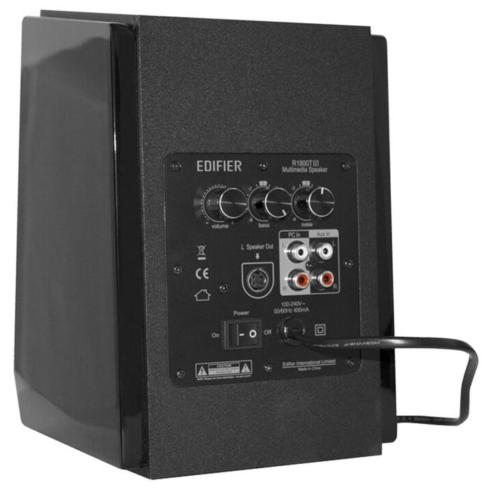 Edifier R1800TIII 2.0 Studio Bookshelf Speaker System With Dual RCA Inputs
