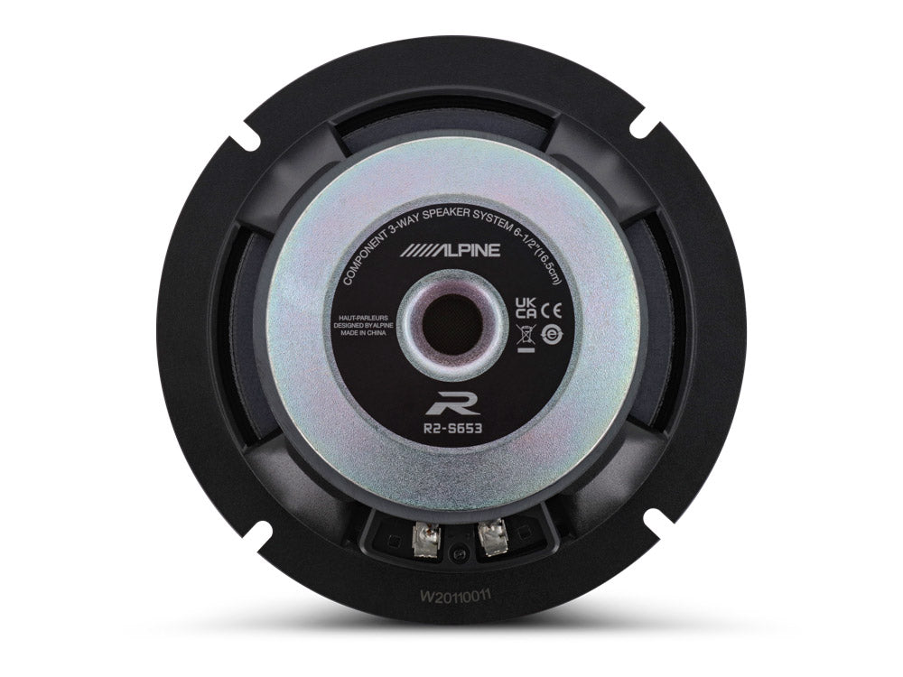 Alpine R2-S652 Next-Generation R2 6-1/2" 2-way PRO Component Speakers with Magnesium Hard-Dome Tweeters 300 Watts