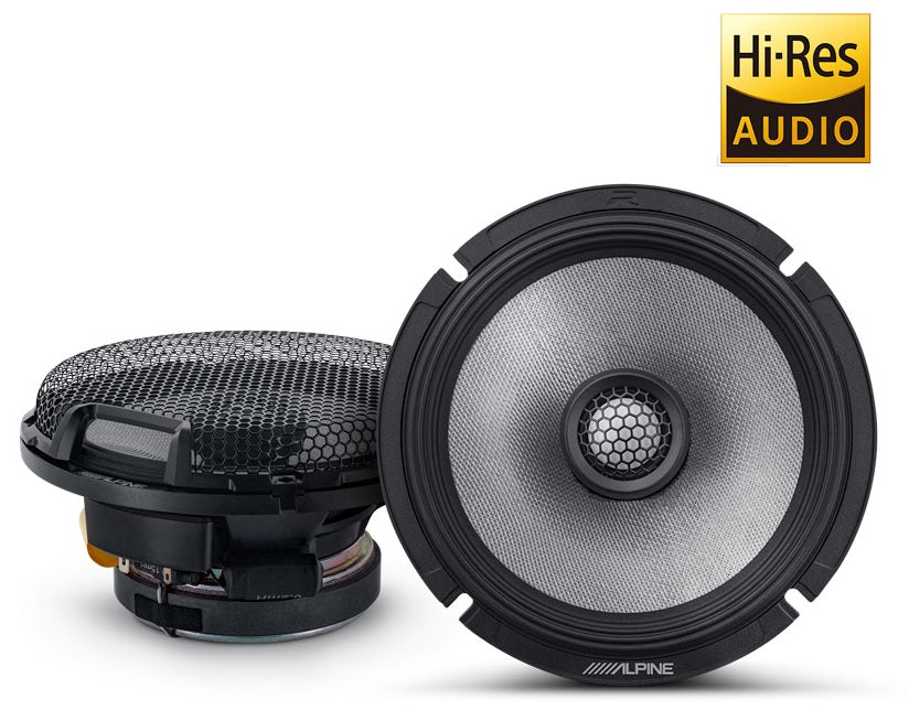 Alpine R2-S65 Next-Generation R2 6-1/2" 2-way PRO Coaxil Speakers with Magnesium Hard-Dome Tweeters 300 Watts