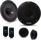 Alpine R2-S65C  New Type-R2 6-1/2" Component Speakers with Magnesium Hard-Dome Tweeters 300 Watts