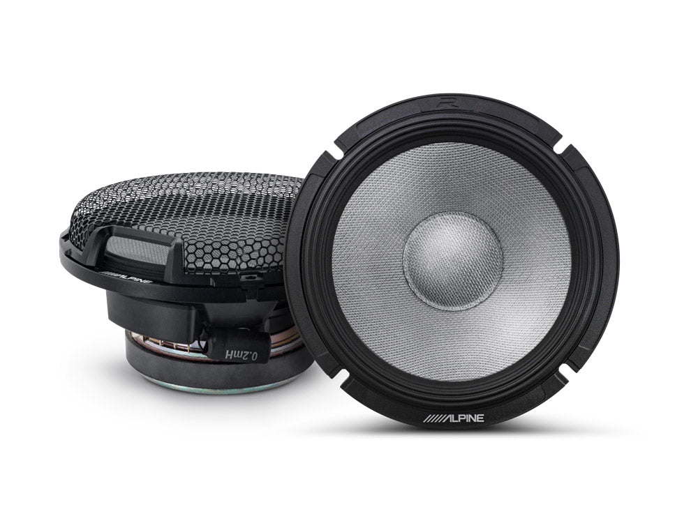 Alpine R2-S65C  New Type-R2 6-1/2" Component Speakers with Magnesium Hard-Dome Tweeters 300 Watts